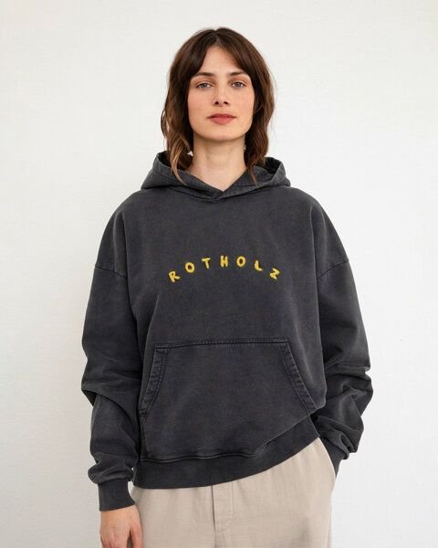 Rotholz Logo Hoodie Bio Baumwolle