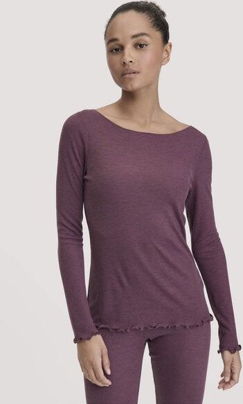 hessnatur Longsleeve Fitted WARM TOUCH aus Bio-Schurwolle und TENCEL Lyocell