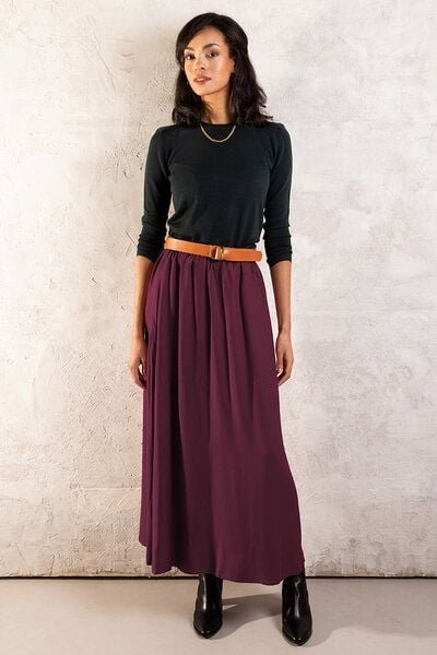 l'amour est bleu Langer Rock aus Ecovero Viskose