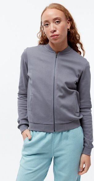 Givn Berlin Jacke GBELLA aus Bio-Baumwolle mit Reißverschluss - Stormy Grey (Pique)