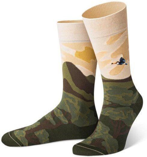 von Jungfeld Storysocke mit Monteverde-Design für Damen/Herren | Bio-Baumwolle