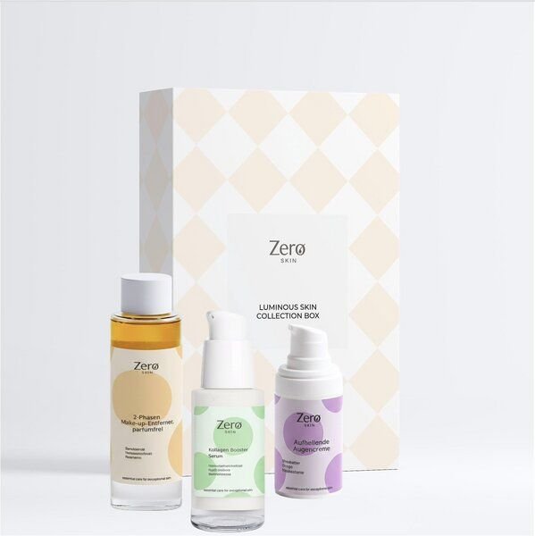 Zero Skin Luminous Skin - Feuchtigkeit, Schutz & Strahlkraft für jeden Tag - 145 ml - Make-up Removal & Glow Trio: 2-Pha...