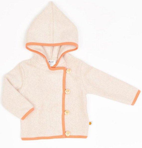 Cheeky Apple Fleecejäckchen aus Bio-Baumwolle "Fleece Nude Meliert"