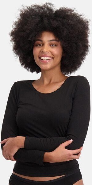 Bamboo Basics Langarm-T-Shirt Longsleeve LARA mit Bambusviskose (2er Pack)