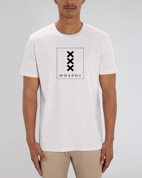 Human Family Bio Herren City T-Shirt "Amsterdam - Coordinates"