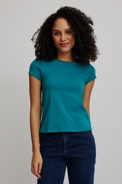 TRANQUILLO Basic-Shirt aus Biobaumwolle (W25C05)