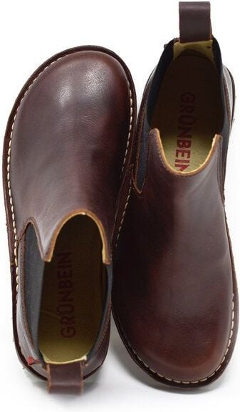 Grünbein Shoes Chelsea Boots Susanne Naturform rotbraun