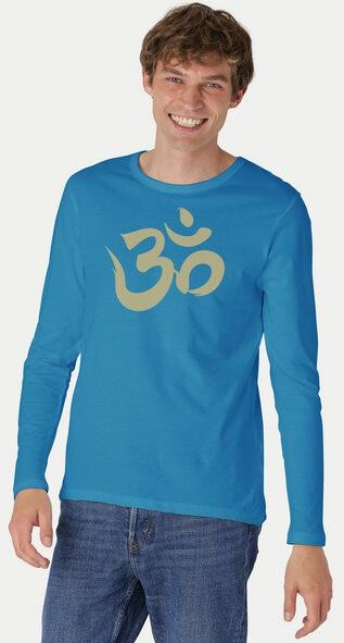 Peaces.bio - handbedruckte Biomode Bio-Herren-Langarmshirt "OM"