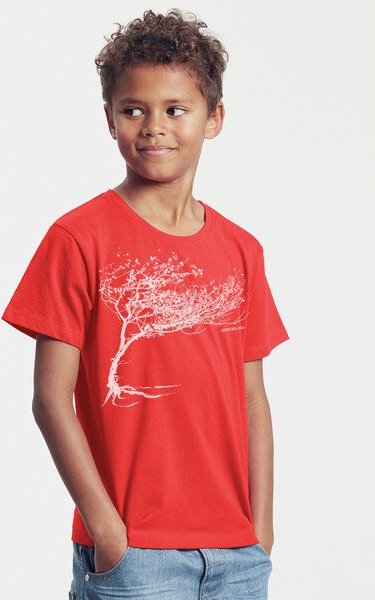 Peaces.bio - handbedruckte Biomode Bio-Kinder T-Shirt Windy Tree