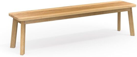 ekomia Sitzbank Form F aus hell geölter Eiche