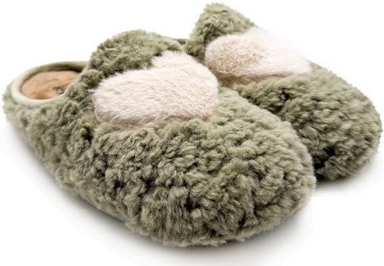 Rec Fluffy Heart Slipper von thies ® aus recyceltem PES