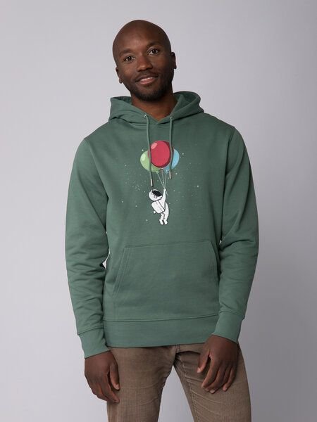 watapparel Hoodie Unisex Little Balloon Astronaut