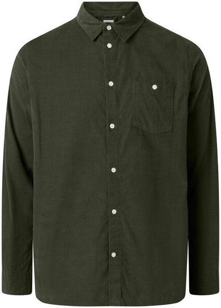 KnowledgeCotton Apparel Cord Hemd - Baby cord custom fit shirt - aus Bio-Baumwolle