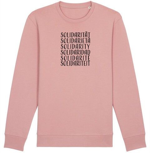 Human Family Bio Unisex Rundhals-Sweatshirt - "Switch - Solidarity"