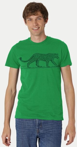 Peaces.bio - handbedruckte Biomode Bio Fit T-Shirt Leopard Herren