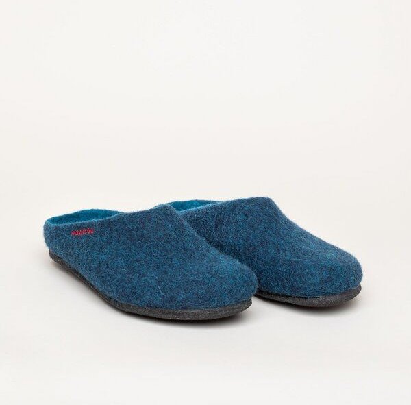 Thumbnail - Magicfelt Filz-Hausschuh 709 aus 100% Merino-Wolle | Pantoffel für Damen & Herren mit anatomisch geformter Filz-Latex-So...