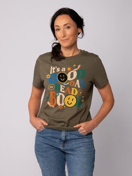 watapparel T-Shirt Frauen Good day to read a book