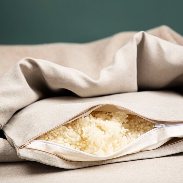 nahtur-design Komfortkissen für den Kuschelsack für Hunde | 100% Schurwolle