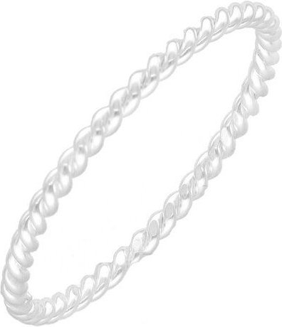 pakilia Silber Ring Kordel gedreht Fair-Trade und handmade