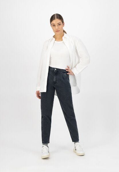 MUD Jeans Damen Jeans "Loose Bailey - Used Black"