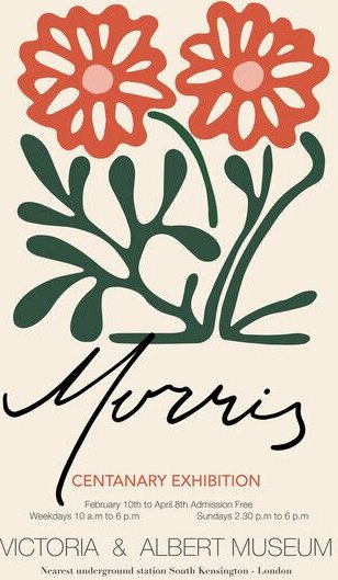 Photocircle Poster / Leinwandbild - William Morris - Blumenmuster