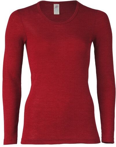 Engel natur Damen Unterhemd Langarm Bio-Schurwolle/Seide