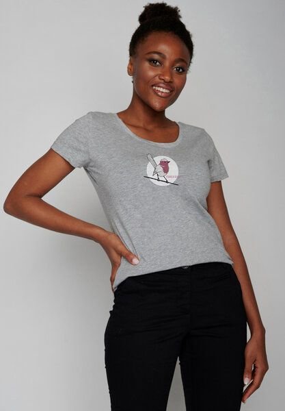 GREENBOMB Animal Koernerfreund Loves - Lässiges T-Shirt aus Bio-Baumwolle / hochwertiger Print / GOTS / Fair & Vegan