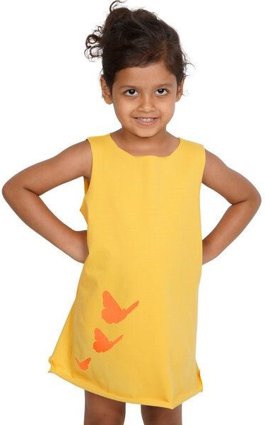 HANDGEDRUCKT "Schmetterlinge" Kleid