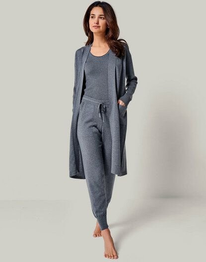 YOU LOOK PERFECT Merino Loungewear Set "Cardigan Blossom & Top Blossom & Hose Bella"