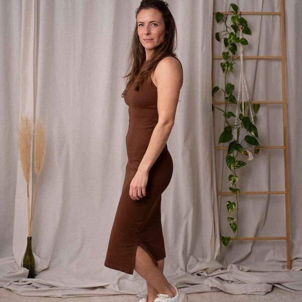 Vresh Clothing Violetta - Rib Kleid aus Biobaumwolle