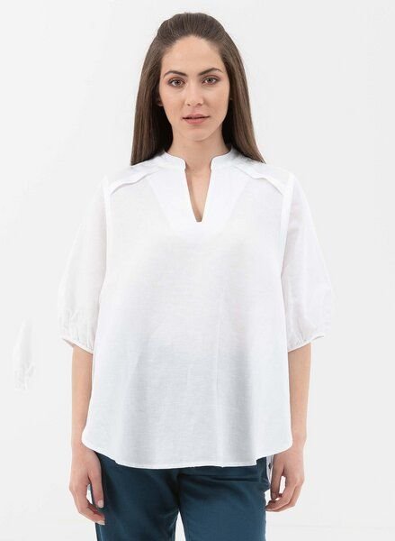ORGANICATION Bluse aus Leinen mit Bio-Baumwolle