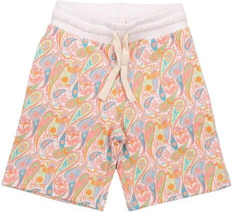 Cotokids Kinder Shorts GOTS zertifiziert, creme, Pastell-Paisley „Colourful Paisley 23“, Kordelbund, weich – Walkiddy