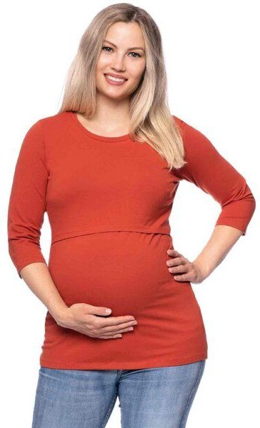 Milchshake 103 BASIC Umstands- und Stillshirt 3/4 Arm aus Bio-Baumwolle