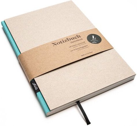 tyyp Design-Notizbuch A5 100 % Recyclingpapier „BerlinBook“