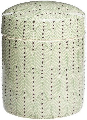 TRANQUILLO Dose Mix'n'Match aus Steinzeug in grün zur Aufbewahrung