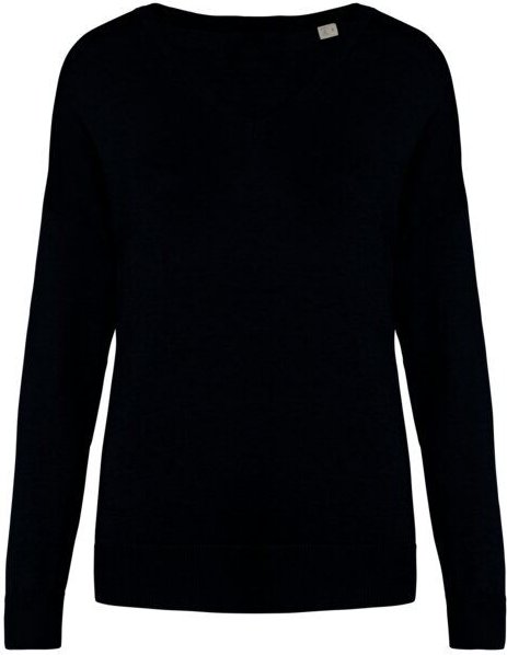 Greenspired Umweltfreundlicher Damenpullover mit V-Ausschnitt aus Lyocell 280g/m²