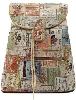 Risorse Future Baumwoll Rucksack Vintage Label