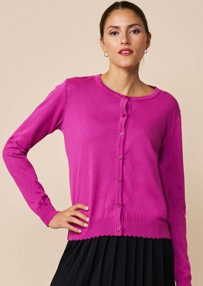 LANA Organic Strickjacke aus Bio Baumwolle, Modell Sophia