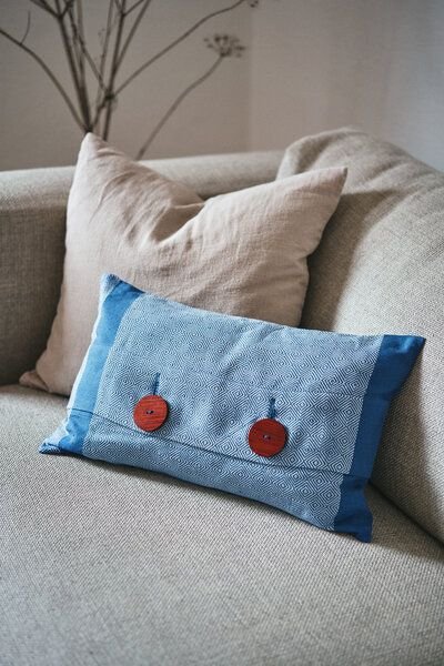 HängemattenGlück Sofakissen - natürlich - mit Latex & Kapok Füllung