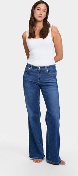 FUTURE:PEOPLE. 06:04 WIDE LEG PALAZZO - MID WAIST- Damen Jeans aus leichtem Stretch-Denim aus Bio-Baumwoll/ Tencel-Mix (...