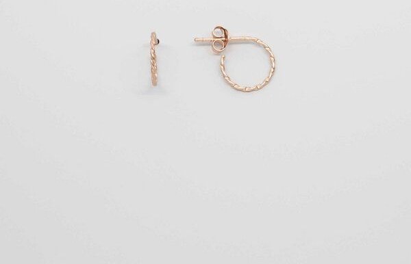 fejn jewelry Creole 'tiny twisted hoop' XS/M