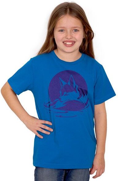HANDGEDRUCKT "Wolf" Kinder T-Shirt aus Biobaumwolle (kbA)