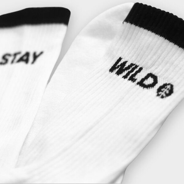 picea (by bleed) Stay Wild Funktionale Tennis Socken Weiß