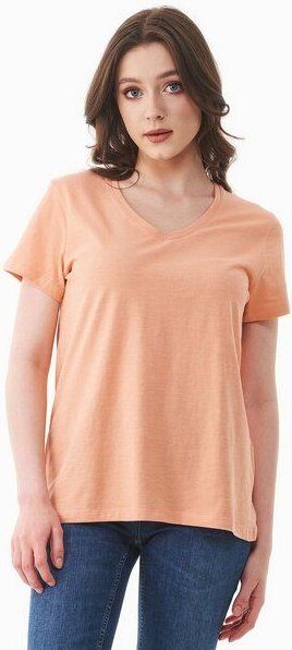ORGANICATION Damen Basic T-Shirt aus Bio-Baumwolle mit V-Ausschnitt