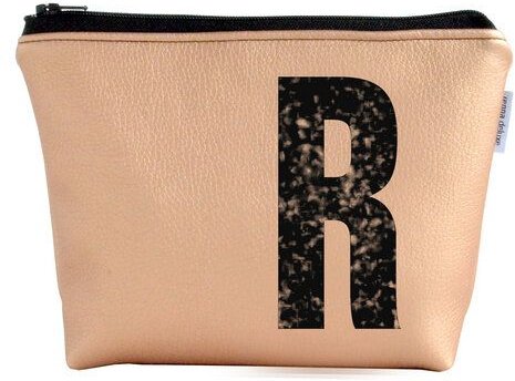 renna deluxe Kulturtasche und Kosmetiktasche personalisiert mit Monogramm - KUPFER