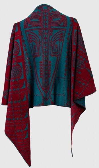 LANARTO slow fashion Schultertuch Pueblo aus mulesingfreier Merinowolle made in germany