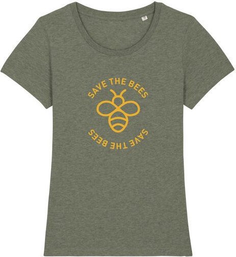 University of Soul Damen T-Shirt aus Bio-Baumwolle "Save the Bees"