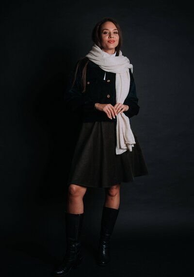 De IONESCU Cordrock kurz – Naturmaterial & feminine Silhouette