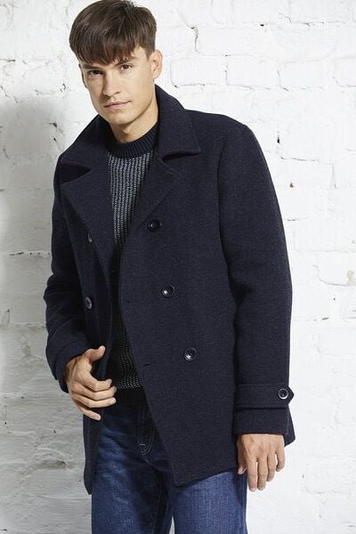 Wunderwerk Herren Cabanjacke aus 100% Schurwolle mit TENCEL "Caban jacket heavy wool"