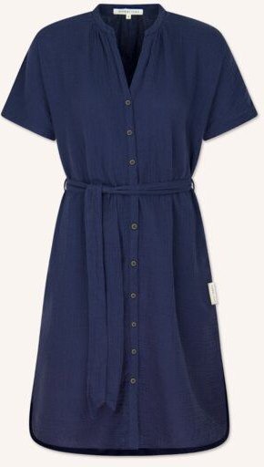 NORDLICHT Damen Musselin Blusen Kleid aus 100% Bio-Baumwolle ELLA